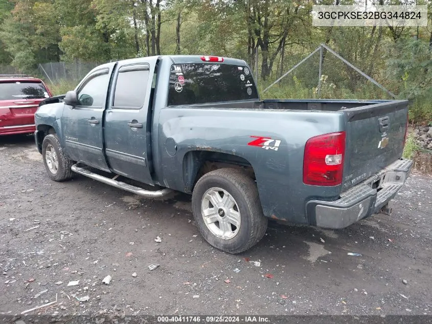 2011 Chevrolet Silverado 1500 Lt VIN: 3GCPKSE32BG344824 Lot: 40411746