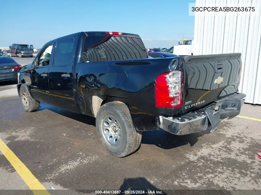 2011 Chevrolet Silverado 1500 Ls VIN: 3GCPCREA5BG263675 Lot: 40413697