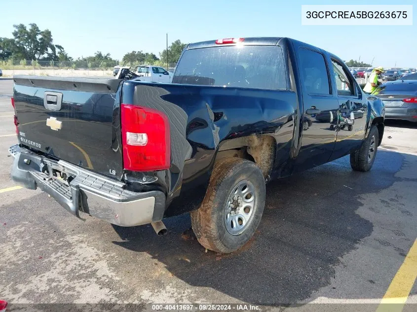 2011 Chevrolet Silverado 1500 Ls VIN: 3GCPCREA5BG263675 Lot: 40413697