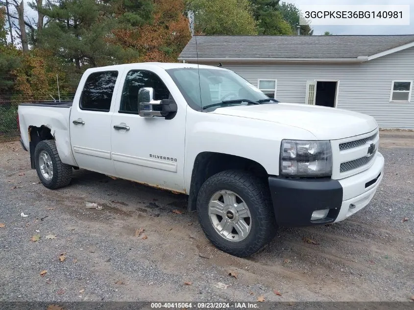 2011 Chevrolet Silverado 1500 Lt VIN: 3GCPKSE36BG140981 Lot: 40415064