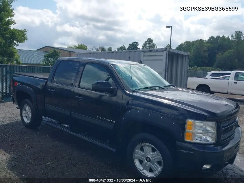 2011 Chevrolet Silverado 1500 Lt VIN: 3GCPKSE39BG365699 Lot: 40421332