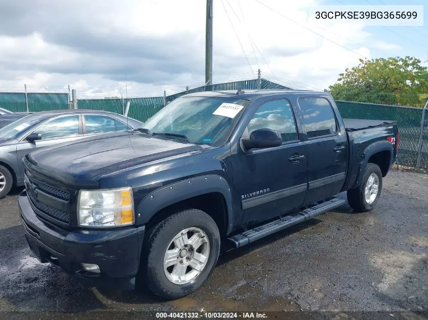 2011 Chevrolet Silverado 1500 Lt VIN: 3GCPKSE39BG365699 Lot: 40421332