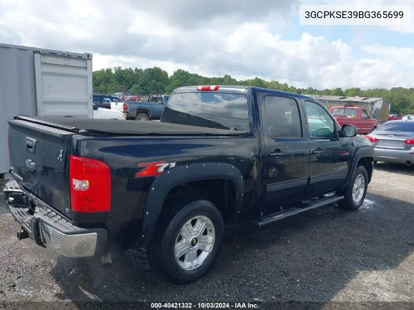 2011 Chevrolet Silverado 1500 Lt VIN: 3GCPKSE39BG365699 Lot: 40421332