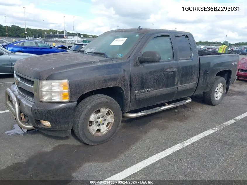 2011 Chevrolet Silverado 1500 Lt VIN: 1GCRKSE36BZ293031 Lot: 40421433