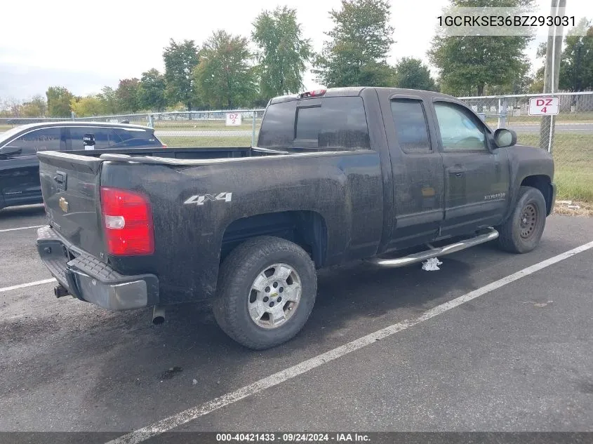 2011 Chevrolet Silverado 1500 Lt VIN: 1GCRKSE36BZ293031 Lot: 40421433