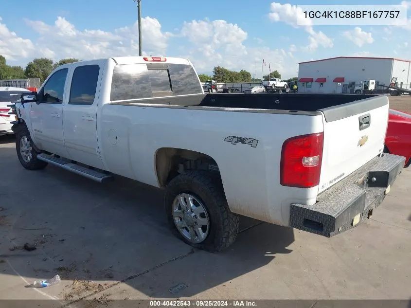 2011 Chevrolet Silverado 3500Hd Ltz VIN: 1GC4K1C88BF167757 Lot: 40422543