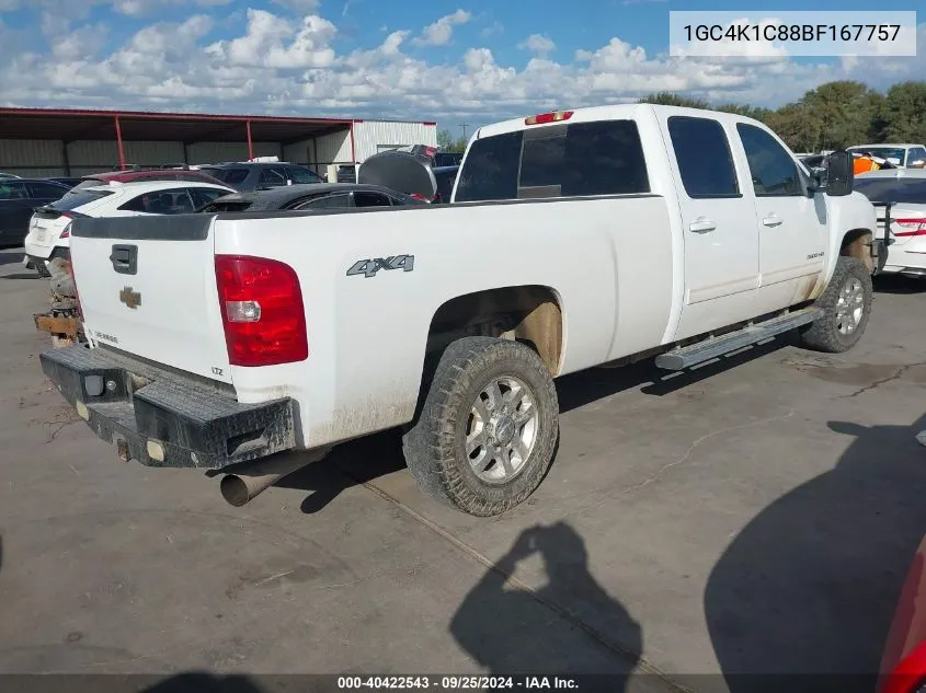 2011 Chevrolet Silverado 3500Hd Ltz VIN: 1GC4K1C88BF167757 Lot: 40422543