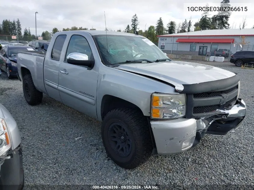 1GCRCSE03BZ266615 2011 Chevrolet Silverado 1500 Lt