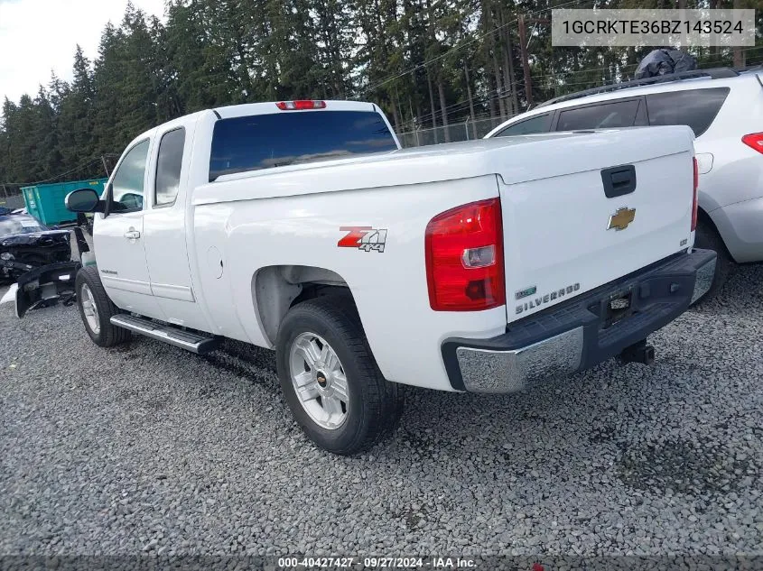 1GCRKTE36BZ143524 2011 Chevrolet Silverado 1500 Ltz