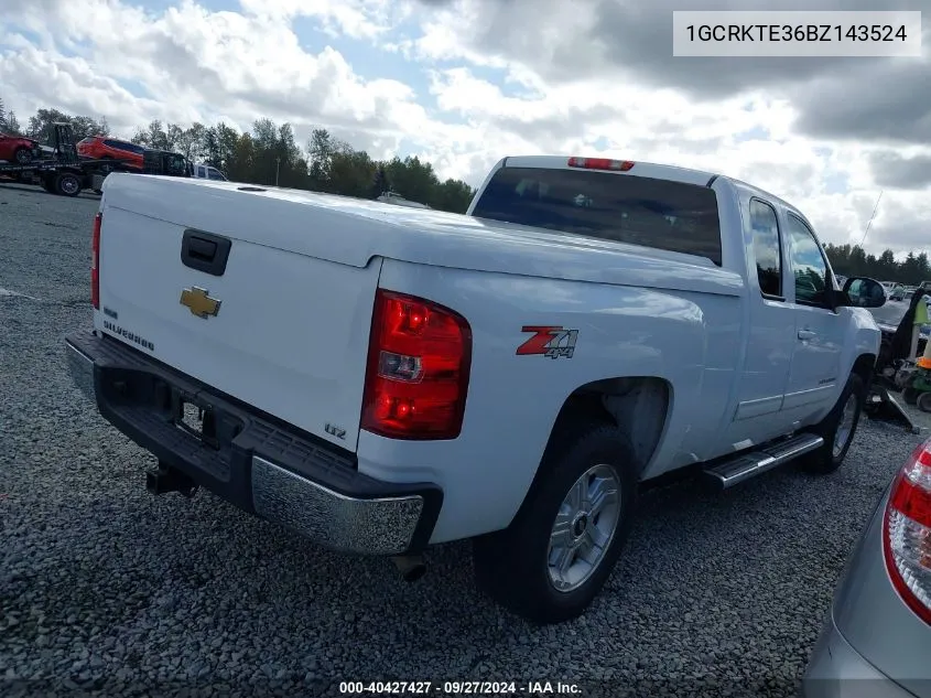 1GCRKTE36BZ143524 2011 Chevrolet Silverado 1500 Ltz