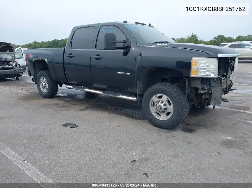 1GC1KXC88BF251762 2011 Chevrolet Silverado 2500Hd Lt