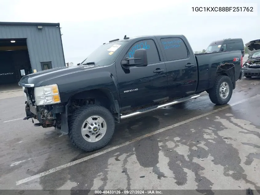 1GC1KXC88BF251762 2011 Chevrolet Silverado 2500Hd Lt