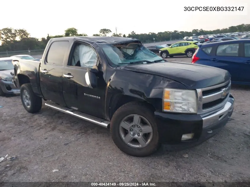 2011 Chevrolet Silverado 1500 Lt VIN: 3GCPCSE0XBG332147 Lot: 40434149