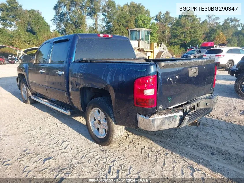 2011 Chevrolet Silverado K1500 Ltz VIN: 3GCPKTE30BG290347 Lot: 40436159