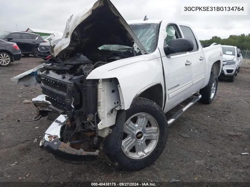 2011 Chevrolet Silverado 1500 Lt VIN: 3GCPKSE31BG134764 Lot: 40438175