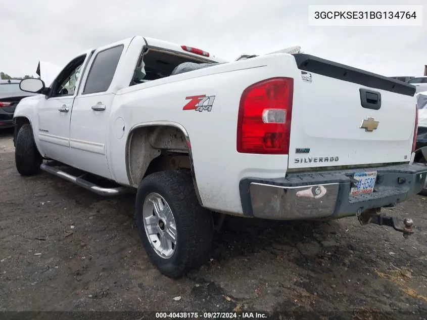 2011 Chevrolet Silverado 1500 Lt VIN: 3GCPKSE31BG134764 Lot: 40438175