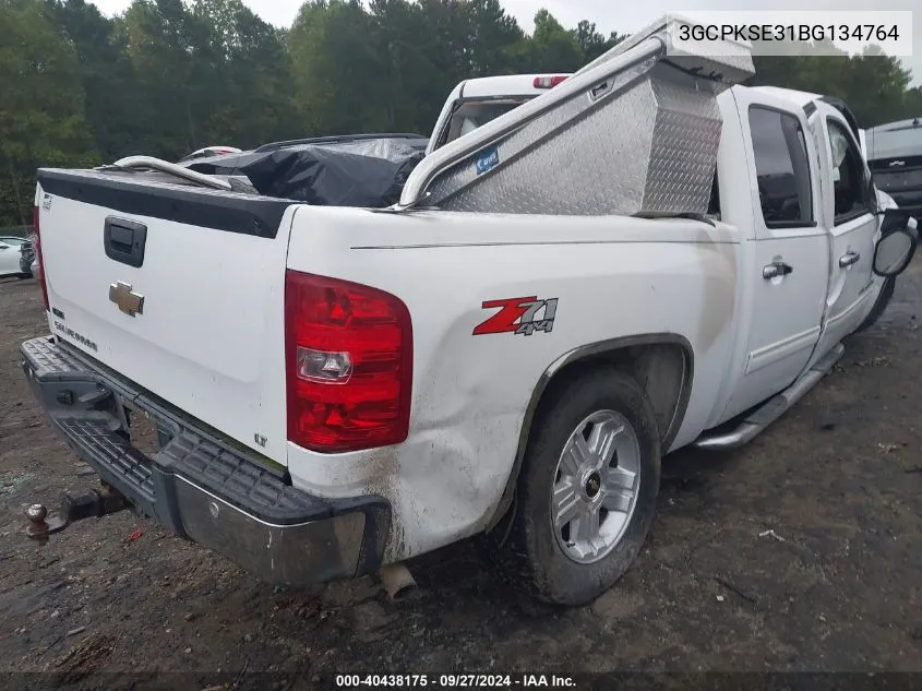 2011 Chevrolet Silverado 1500 Lt VIN: 3GCPKSE31BG134764 Lot: 40438175