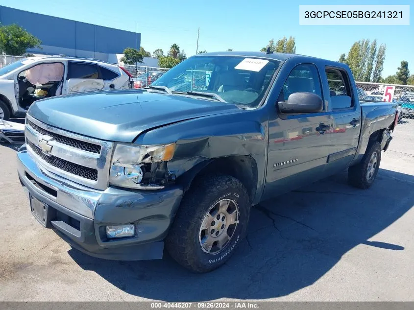 2011 Chevrolet Silverado 1500 Lt VIN: 3GCPCSE05BG241321 Lot: 40445207