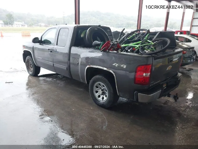 1GCRKREAXBZ441382 2011 Chevrolet Silverado 1500 Ls