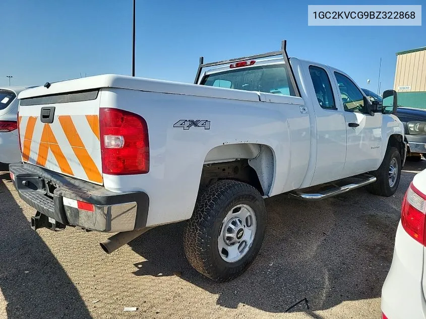 2011 Chevrolet Silverado K2500 Heavy Duty VIN: 1GC2KVCG9BZ322868 Lot: 40445496