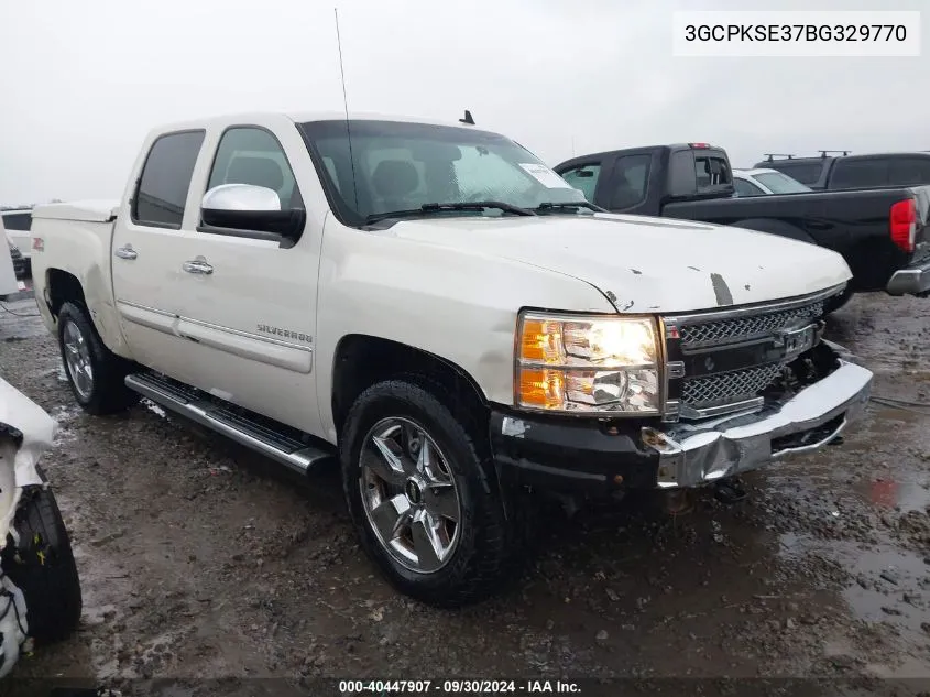 2011 Chevrolet Silverado 1500 Lt VIN: 3GCPKSE37BG329770 Lot: 40447907