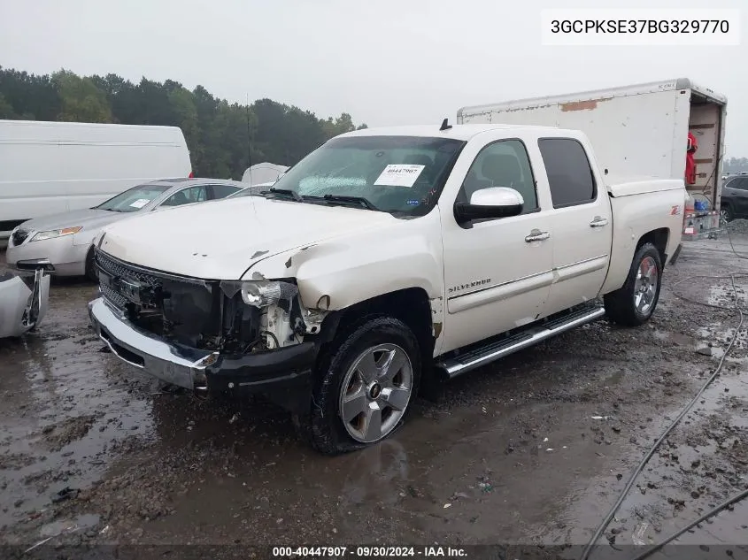 2011 Chevrolet Silverado 1500 Lt VIN: 3GCPKSE37BG329770 Lot: 40447907