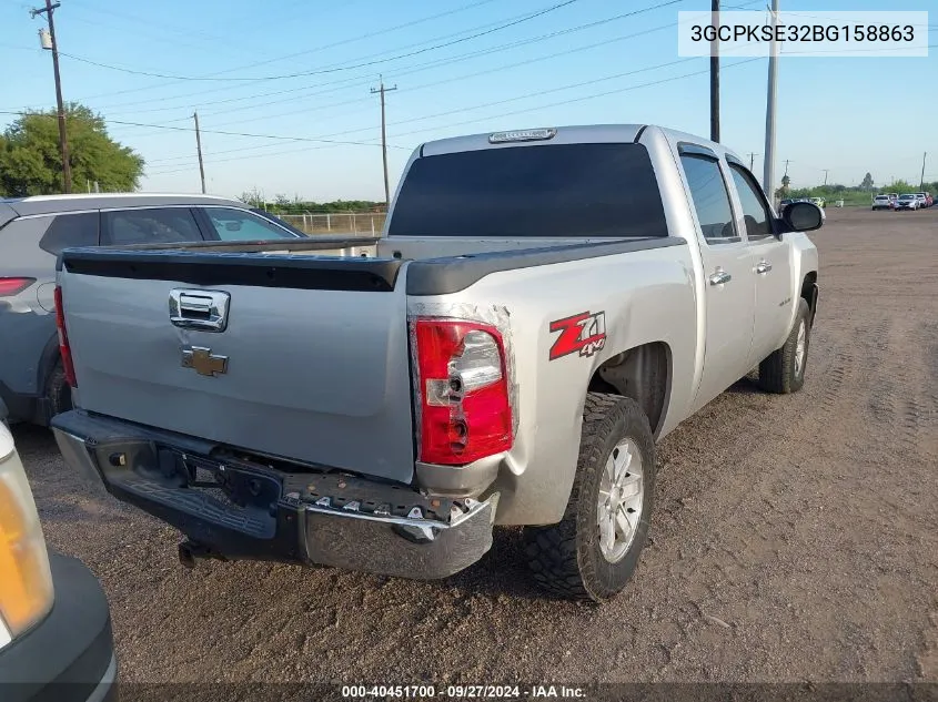 2011 Chevrolet Silverado K1500 Lt VIN: 3GCPKSE32BG158863 Lot: 40451700