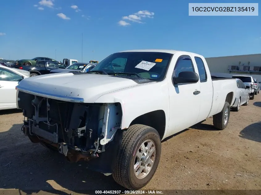 2011 Chevrolet Silverado 2500Hd Work Truck VIN: 1GC2CVCG2BZ135419 Lot: 40452937