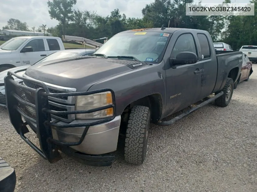 1GC2KVCG3BZ345420 2011 Chevrolet Silverado K2500 Heavy Duty