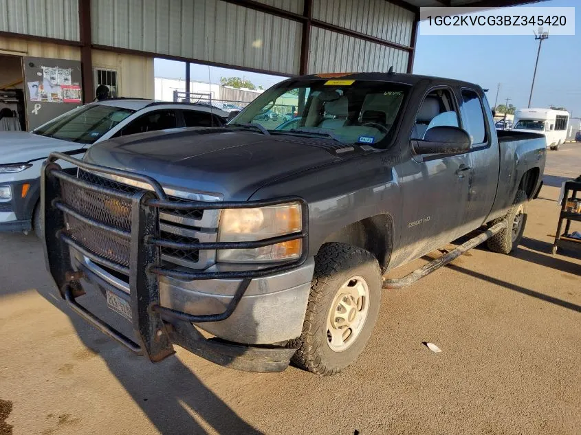 1GC2KVCG3BZ345420 2011 Chevrolet Silverado K2500 Heavy Duty