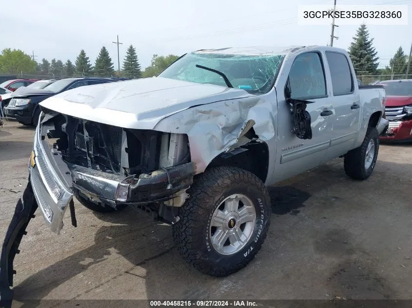 2011 Chevrolet Silverado 1500 Lt VIN: 3GCPKSE35BG328360 Lot: 40458215