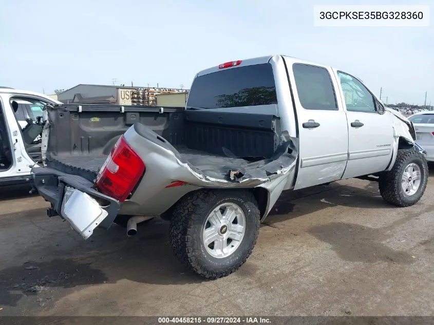 2011 Chevrolet Silverado 1500 Lt VIN: 3GCPKSE35BG328360 Lot: 40458215