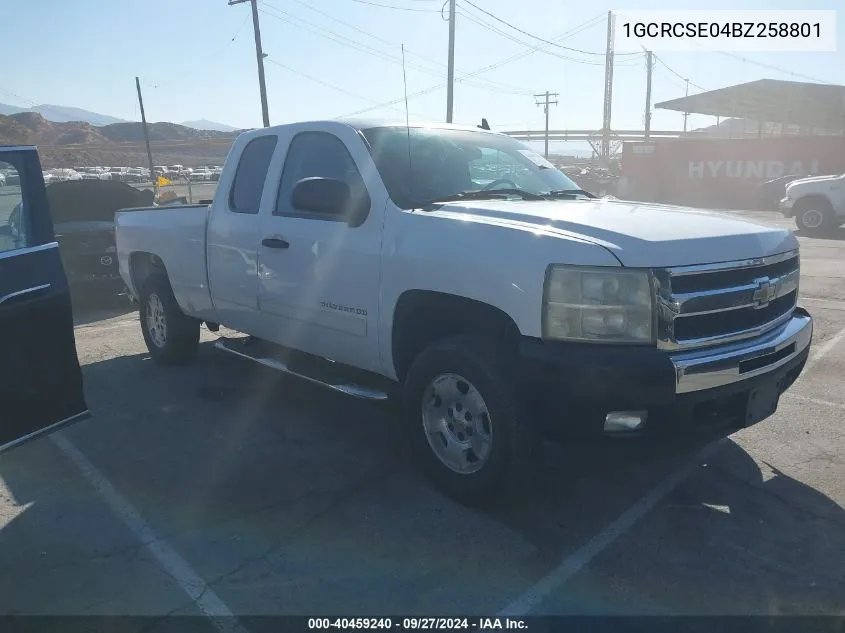 1GCRCSE04BZ258801 2011 Chevrolet Silverado 1500 Lt