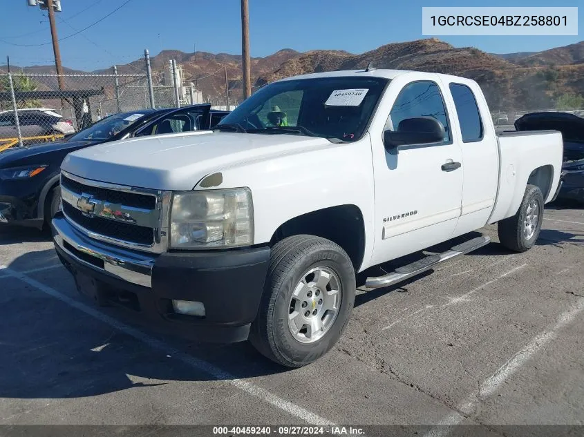 2011 Chevrolet Silverado 1500 Lt VIN: 1GCRCSE04BZ258801 Lot: 40459240