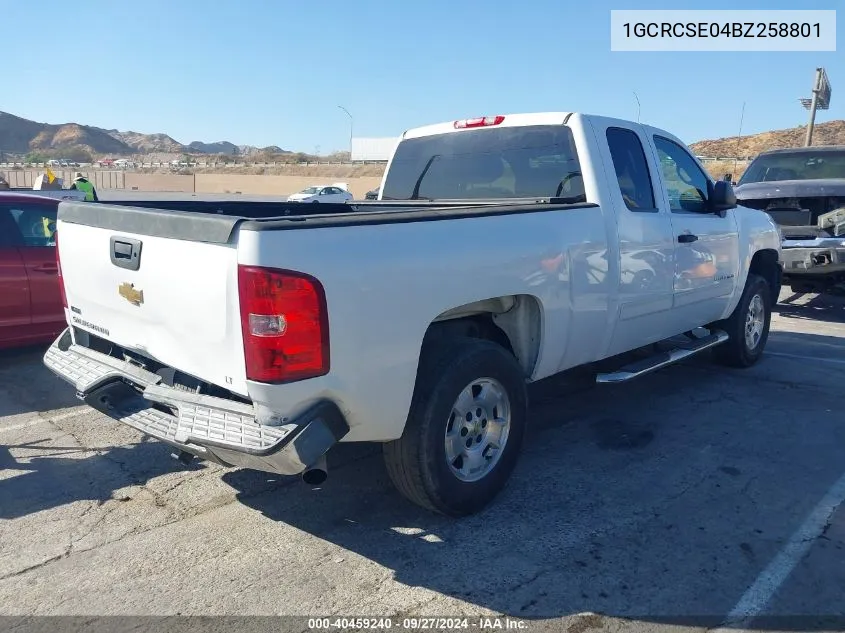 1GCRCSE04BZ258801 2011 Chevrolet Silverado 1500 Lt