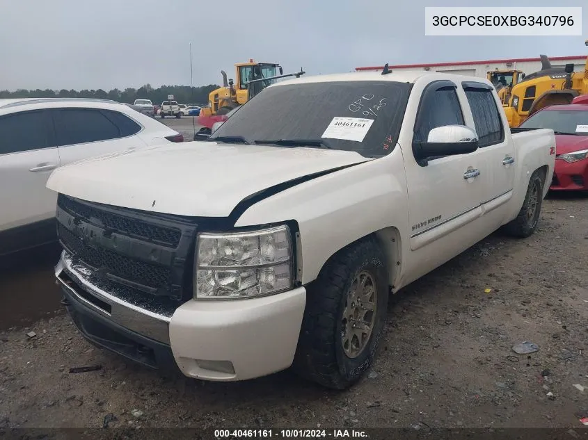 2011 Chevrolet Silverado 1500 C1500 Lt VIN: 3GCPCSE0XBG340796 Lot: 40461161