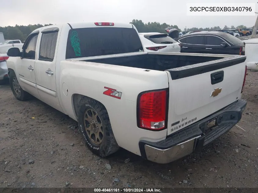 3GCPCSE0XBG340796 2011 Chevrolet Silverado 1500 C1500 Lt