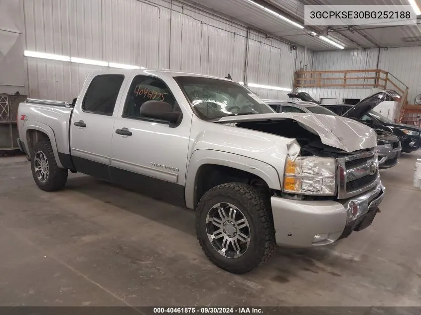 2011 Chevrolet Silverado K1500 Lt VIN: 3GCPKSE30BG252188 Lot: 40461875