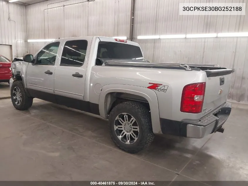 2011 Chevrolet Silverado K1500 Lt VIN: 3GCPKSE30BG252188 Lot: 40461875