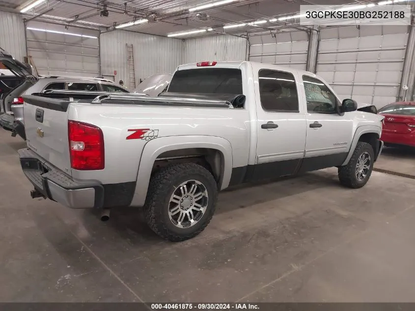 2011 Chevrolet Silverado K1500 Lt VIN: 3GCPKSE30BG252188 Lot: 40461875