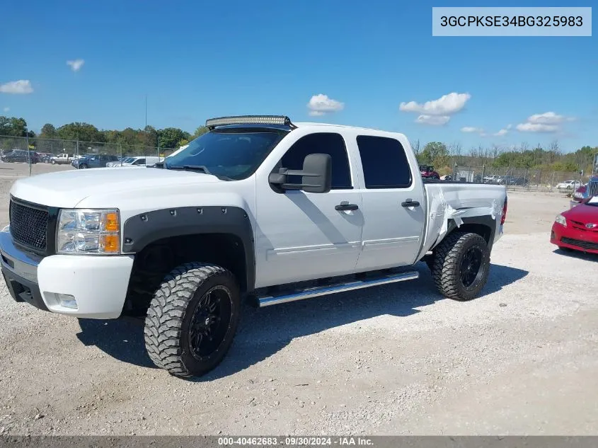 2011 Chevrolet Silverado 1500 K1500 Lt VIN: 3GCPKSE34BG325983 Lot: 40462683