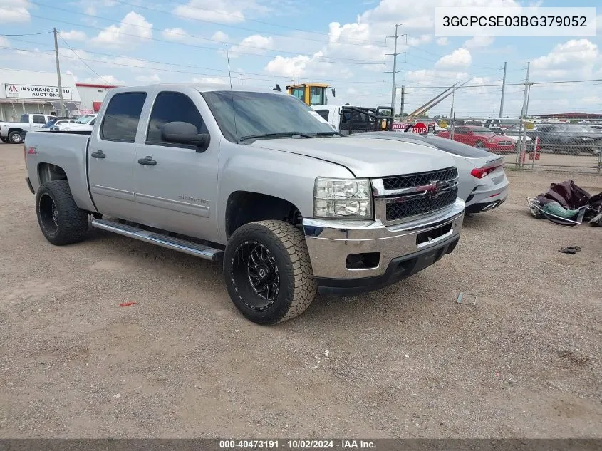 3GCPCSE03BG379052 2011 Chevrolet Silverado 1500 Lt