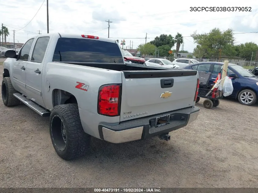 3GCPCSE03BG379052 2011 Chevrolet Silverado 1500 Lt