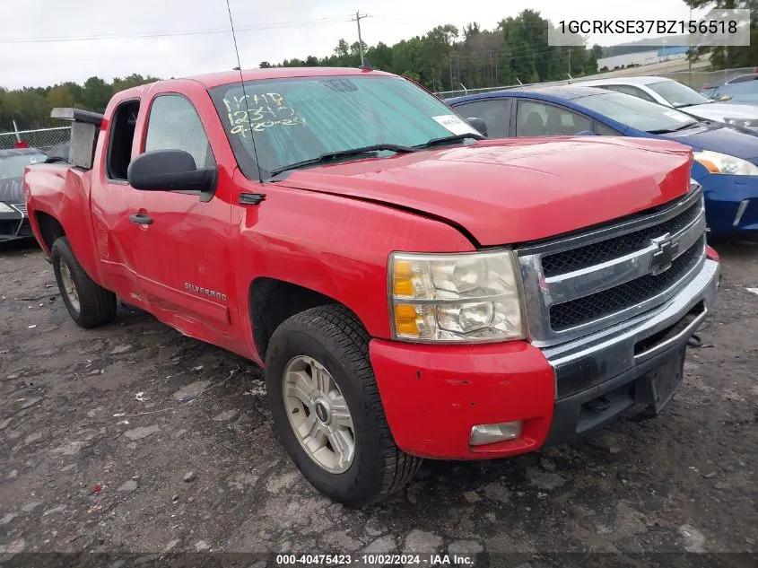 2011 Chevrolet Silverado 1500 Lt VIN: 1GCRKSE37BZ156518 Lot: 40475423