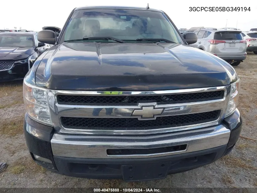 3GCPCSE05BG349194 2011 Chevrolet Silverado 1500 Lt