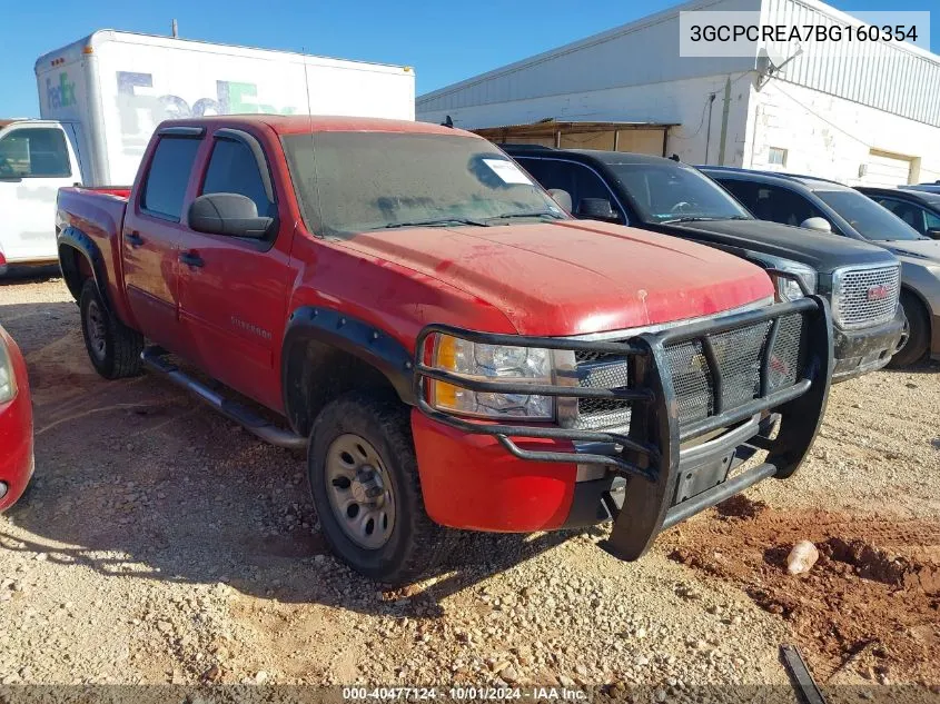 2011 Chevrolet Silverado 1500 Ls VIN: 3GCPCREA7BG160354 Lot: 40477124