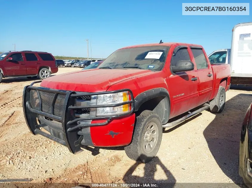 3GCPCREA7BG160354 2011 Chevrolet Silverado 1500 Ls