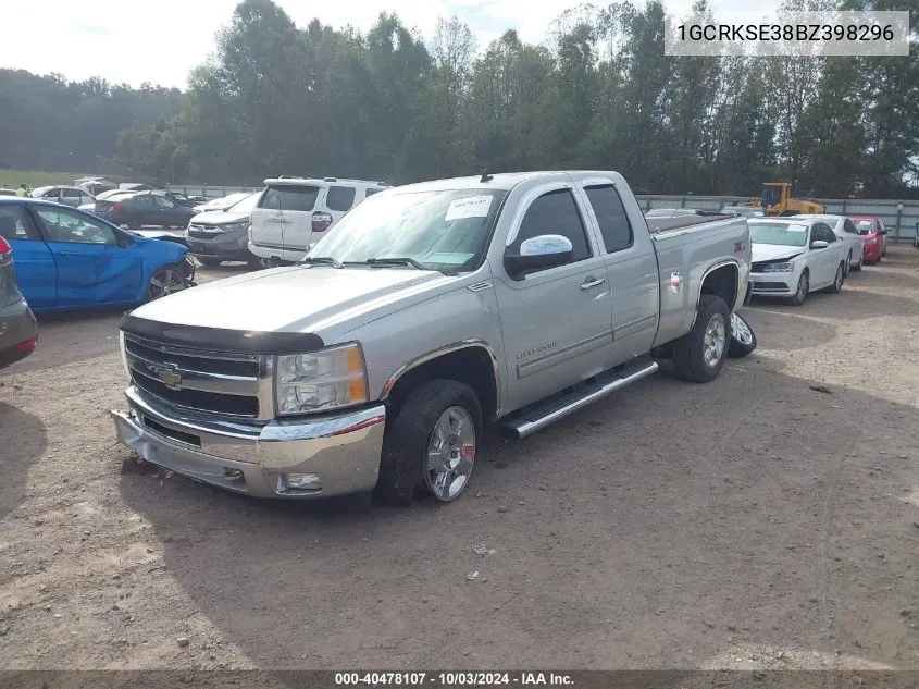 2011 Chevrolet Silverado 1500 Lt VIN: 1GCRKSE38BZ398296 Lot: 40478107