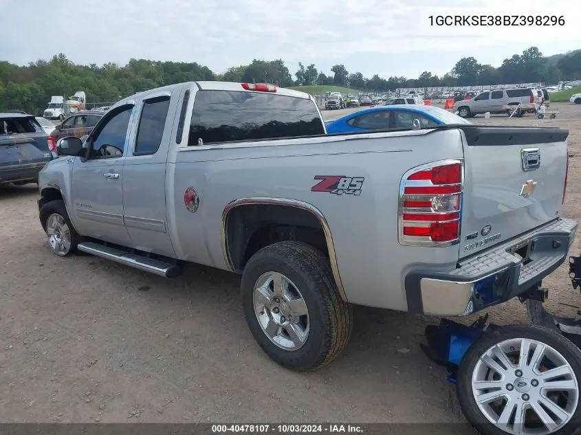 2011 Chevrolet Silverado 1500 Lt VIN: 1GCRKSE38BZ398296 Lot: 40478107