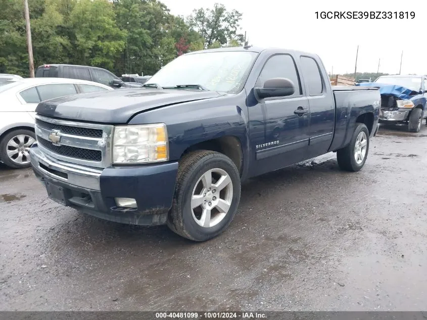 1GCRKSE39BZ331819 2011 Chevrolet Silverado 1500 Lt